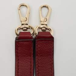 Pre Owned Cartier Dark Red Leather Mini C de Cartier Satchel