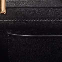 Pre Owned Cartier Black Leather Panthere De Cartier Chain Clutch