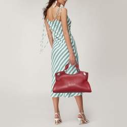 Cartier Red Leather Medium Marcello de Cartier Bag
