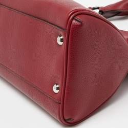 Cartier Red Leather Medium Marcello de Cartier Bag