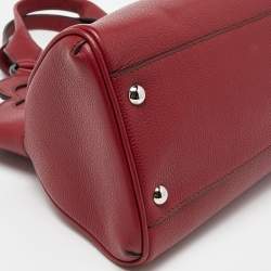 Cartier Red Leather Medium Marcello de Cartier Bag