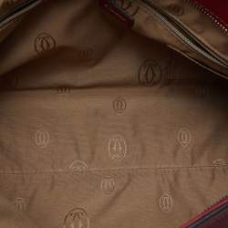 Cartier Red Leather Medium Marcello de Cartier Bag