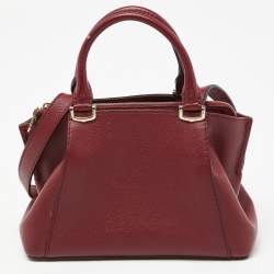 Cartier Red Leather Mini C de Cartier Satchel