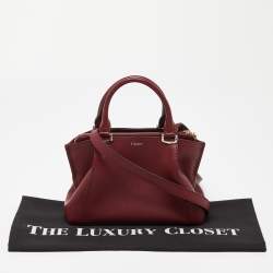 Cartier Red Leather Mini C de Cartier Satchel