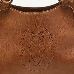 Cartier Brown Leather Small Marcello de Cartier Bag