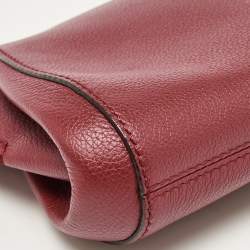 Cartier Red Leather C De Cartier Clutch