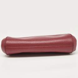 Cartier Red Leather C De Cartier Clutch