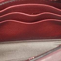 Cartier Red Leather C De Cartier Clutch