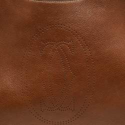 Pre Owned Cartier Brown Leather Medium Marcello de Cartier Bag