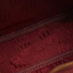 Pre Owned Cartier Burgundy Leather Must de Cartier Crossbody Bag