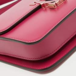 Pre Owned Cartier Fuchsia Leather Nano C De Cartier Shoulder Bag
