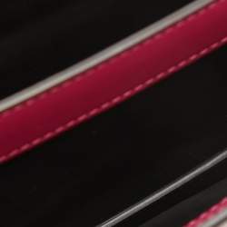 Pre Owned Cartier Fuchsia Leather Nano C De Cartier Shoulder Bag