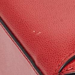 Pre Owned Cartier Red Leather Panthere Shoulder Bag