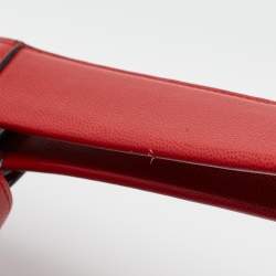 Pre Owned Cartier Red Leather Panthere Shoulder Bag