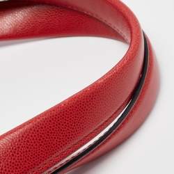 Pre Owned Cartier Red Leather Panthere Shoulder Bag