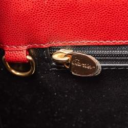 Pre Owned Cartier Red Leather Panthere Shoulder Bag