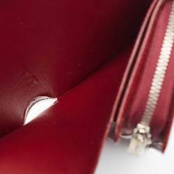 Cartier Burgundy Patent Leather Happy Birthday Continental Wallet