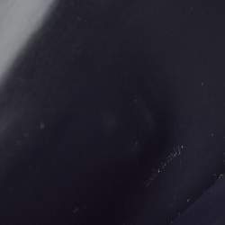 Pre Owned Cartier Navy Blue Leather Must de Cartier Bifold Long Wallet