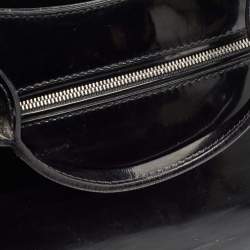 Pre Owned Cartier Black Patent Leather Small Marcello De Cartier Tote