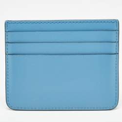 Cartier Light Blue Leather C De Cartier Card Holder