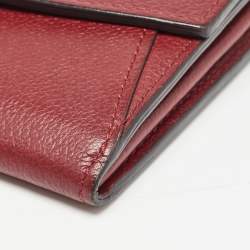 Cartier Dark Red Leather C De Cartier Wallet