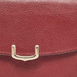 Cartier Dark Red Leather C De Cartier Wallet