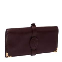 مملوكة مسبقًا جراب مجوهرات كارتييه جلد بني محمر