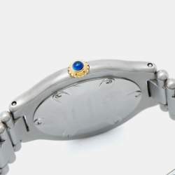 مملوكة مسبقًا Cartier White Stainless Steel Must De Cartier Women's Wristwatch 31 mm