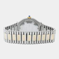 مملوكة مسبقًا Cartier White Stainless Steel Must De Cartier Women's Wristwatch 31 mm