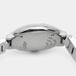 Pre Owned Cartier Silver Stainless Steel Ballon Bleu W69010Z4 Women's Wristwatch 28 mm