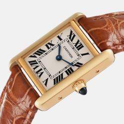 Cartier Tank Louis Small Yellow Gold Ladies Watch W1529856 29.5 x 22 mm