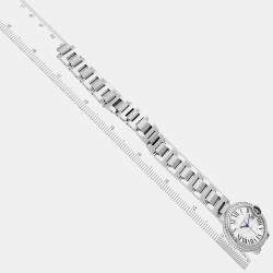 Cartier Ballon Bleu Steel Diamond Bezel Ladies Watch 33.0 mm