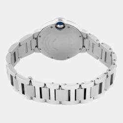 Cartier Ballon Bleu Steel Diamond Bezel Ladies Watch 33.0 mm