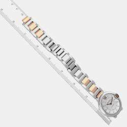 Cartier Ballon Bleu Midsize Steel Rose Gold Diamond Ladies Watch W3BB0018 36 mm