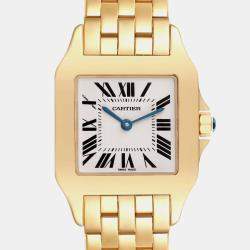 Cartier Santos Demoiselle Midsize Yellow Gold Ladies Watch W25062X9