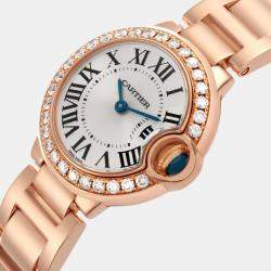 Cartier Ballon Bleu Rose Gold Diamond Small Ladies Watch 29.0 mm