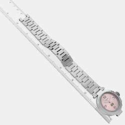 Cartier Pink Stainless Steel Pasha W31058M7 Automatic Women's Wristwatch 35 mm