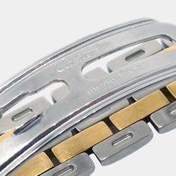 Cartier 18K Yellow Gold Stainless Steel Panthere Vendome SM Watch 24 mm