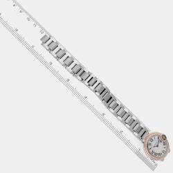 Cartier Ballon Bleu Steel Rose Gold Diamond Ladies Watch WE902079  