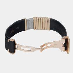 Cartier Silver 18K Yellow Gold Declaration 2611 Quartz Women's Wristwatch 16 mm