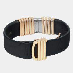 Cartier Silver 18K Yellow Gold Declaration 2611 Quartz Women's Wristwatch 16 mm