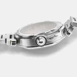 Cartier Black Stainless Steel Pasha De Cartier W31049M7 Unisex Wristwatch 35 mm
