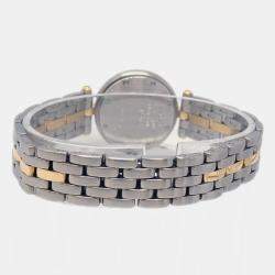 Cartier Beige 18k Yellow Gold Stainless Steel Panthere Vendome 1057920 Quartz Women's Wristwatch 24 mm