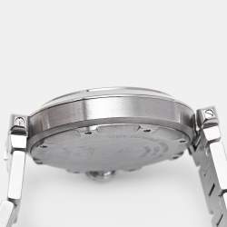 Cartier Black Stainless Steel Pasha De Cartier W31049M7 Unisex Wristwatch 35 mm