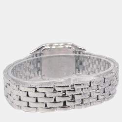 Cartier Beige 18k White Gold Panthere W25016F3 Quartz Women's Wristwatch 22 mm