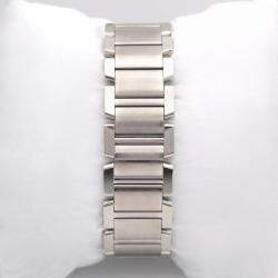 Cartier Customised Red 1.40CT Diamond Stainless Steel  2302 Automatic Women's Wristwatch 28mm