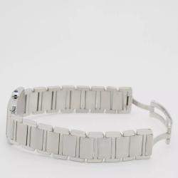 Cartier Customised White Diamond Stainless Steel  2301 Quartz Women's Wristwatch 25mm