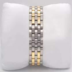 Cartier Customised Ivory 5CT Diamond 18K Yellow Gold Cougar 187904 Quartz Women's Wristwatch 33mm
