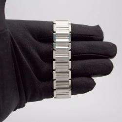 Cartier Customised White 1.25CT Diamond Stainless Steel  2465 Quartz Women's Wristwatch 25mm