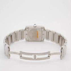 Cartier Customised White 1.25CT Diamond Stainless Steel  2465 Quartz Women's Wristwatch 25mm